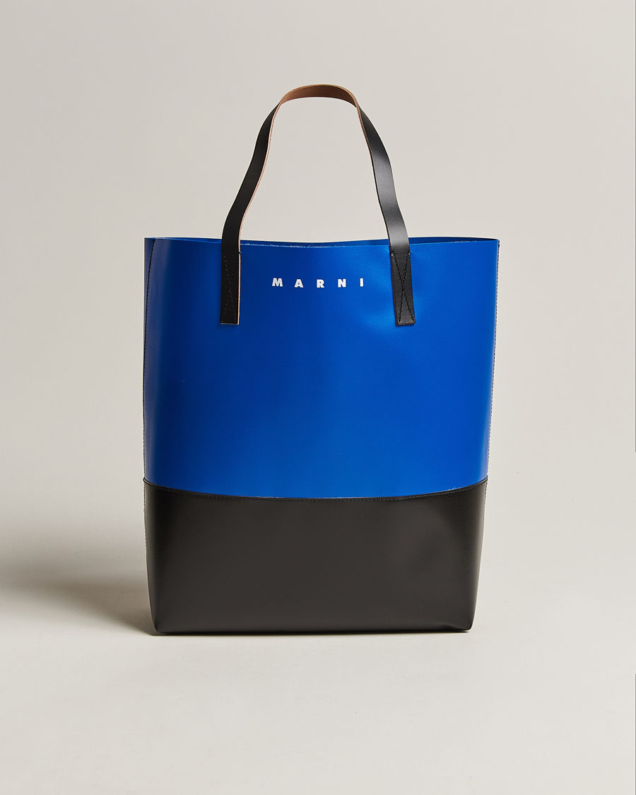 Byblomst boom udrydde Marni PVC Totebag Blublack - CareOfCarl.dk