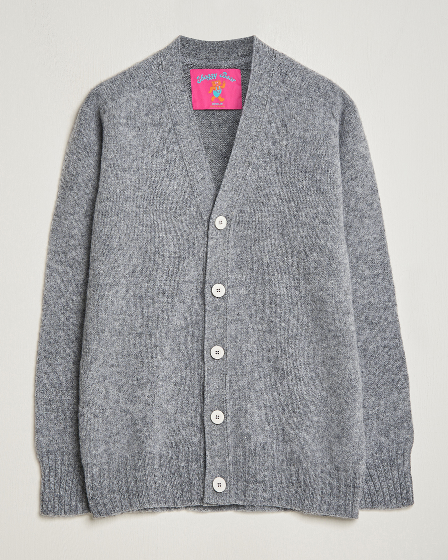 Herre | Trøjer | Howlin' | Shaggy Bear Cardigan Med Grey