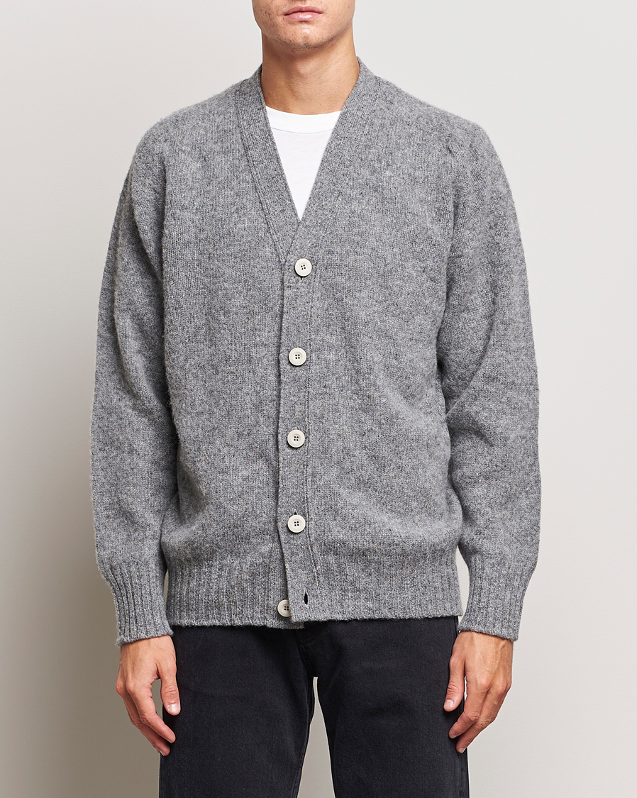 Herre | Trøjer | Howlin' | Shaggy Bear Cardigan Med Grey