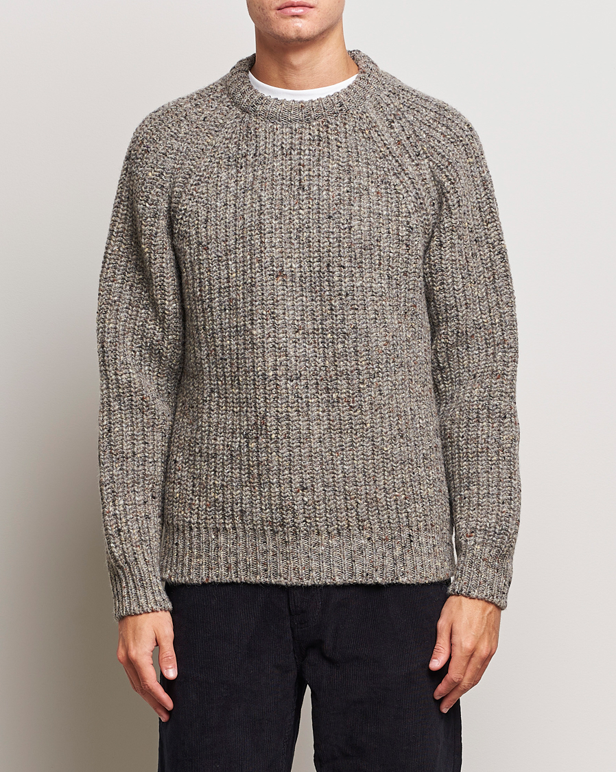 Herre | Trøjer | Howlin' | Heavy Knitted Crewneck Greymix