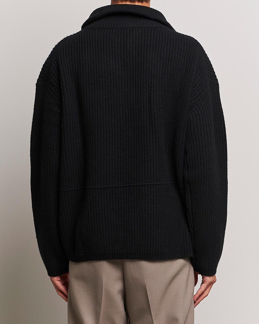 Herre | Trøjer | Axel Arigato | Team Knitted Half Zip Black