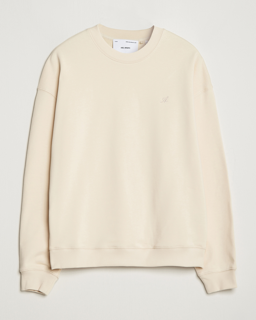 Herre | Trøjer | Axel Arigato | Honor Crew Neck Sweatshirt Pale Beige