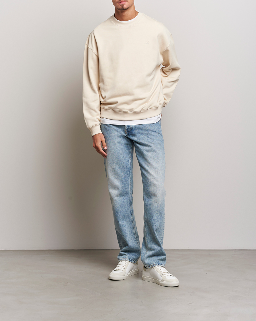 Herre | Trøjer | Axel Arigato | Honor Crew Neck Sweatshirt Pale Beige