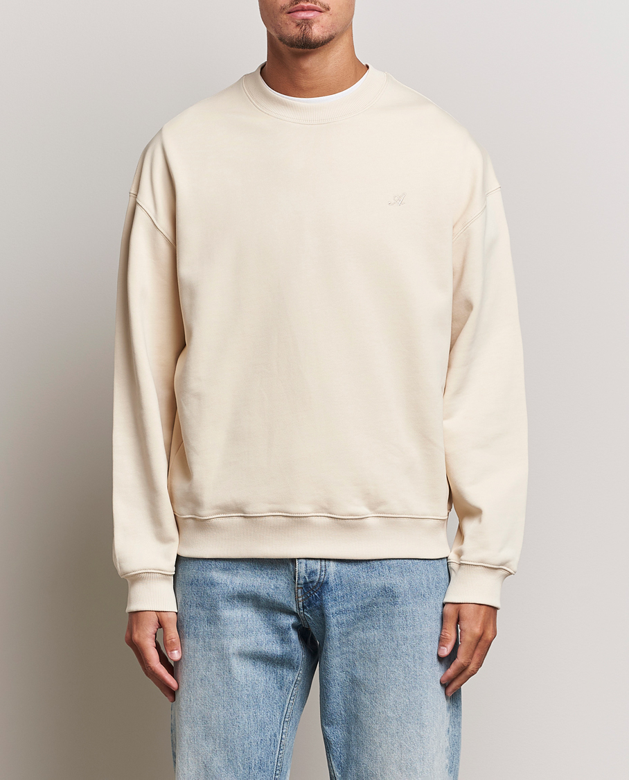 Herre | Trøjer | Axel Arigato | Honor Crew Neck Sweatshirt Pale Beige