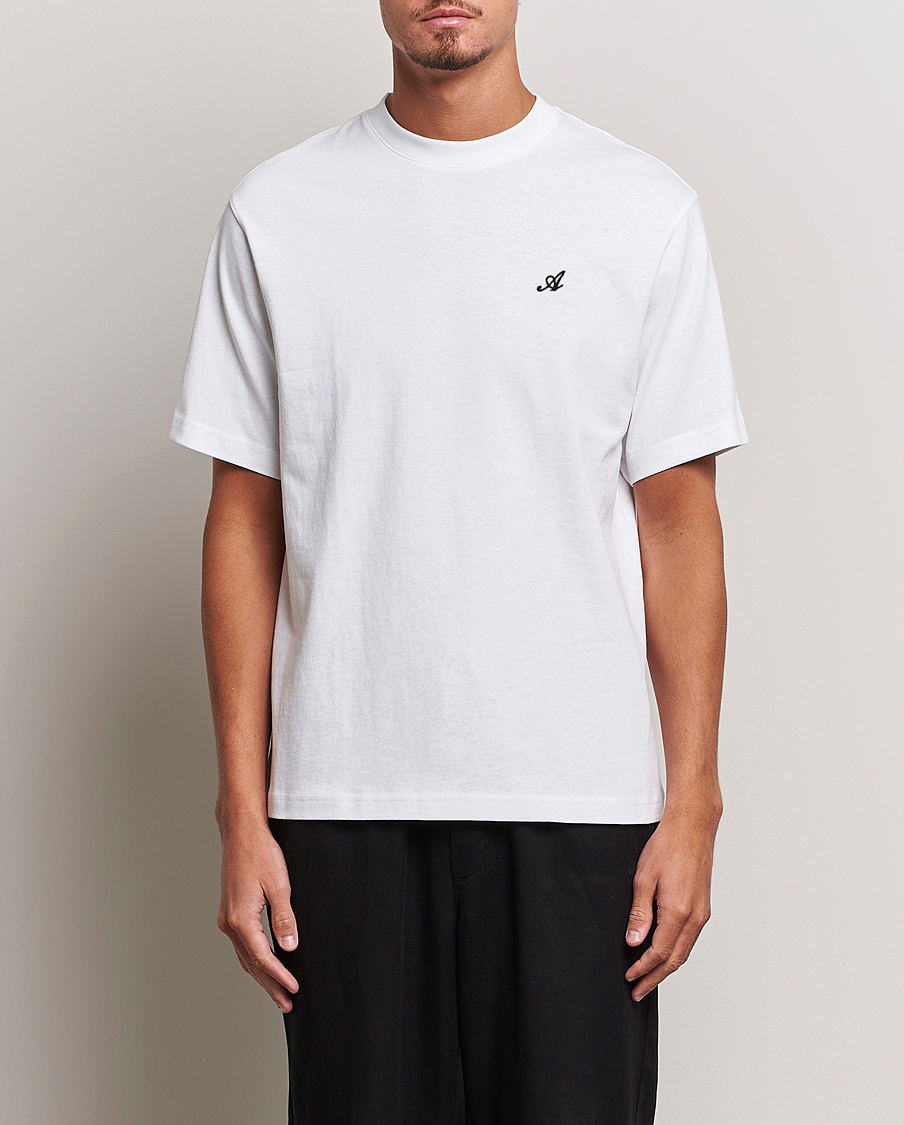 Herre | | Axel Arigato | Signature Crew Neck T-Shirt White