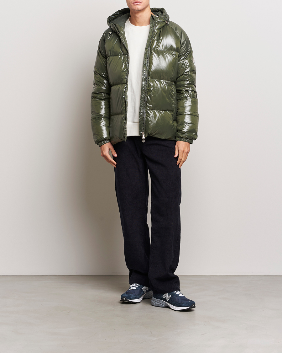 Herre | Jakker | Pyrenex | Sten Hooded Puffer Jacket Deep Khaki