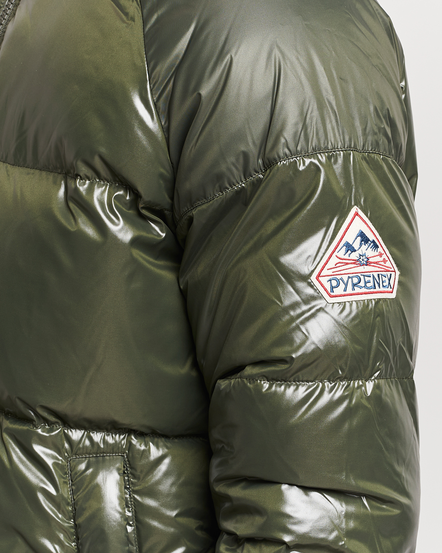 Herre | Jakker | Pyrenex | Sten Hooded Puffer Jacket Deep Khaki