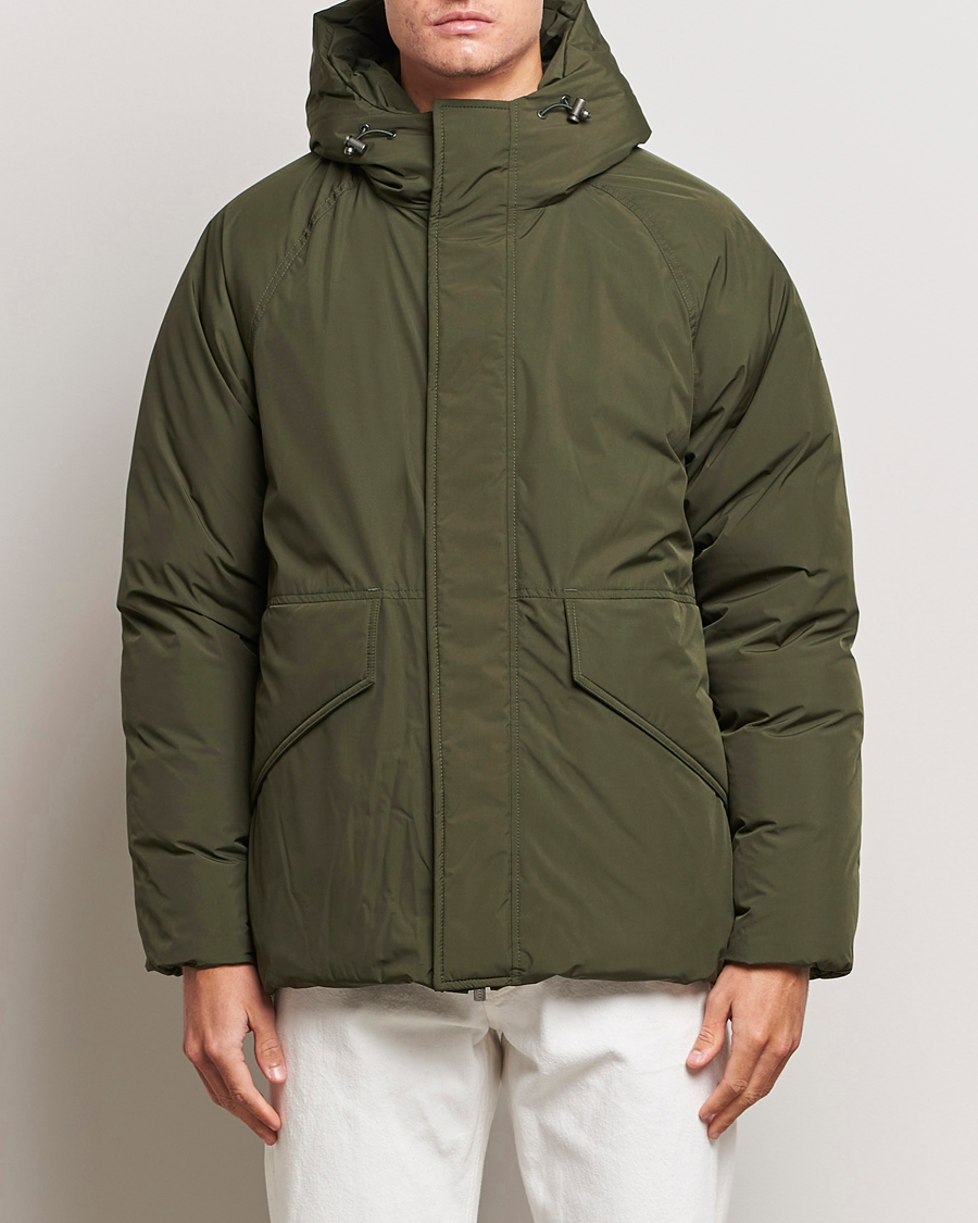 Herre | Nye varemærker | Pyrenex | Covert Hooded Down Jacket Deep Khaki
