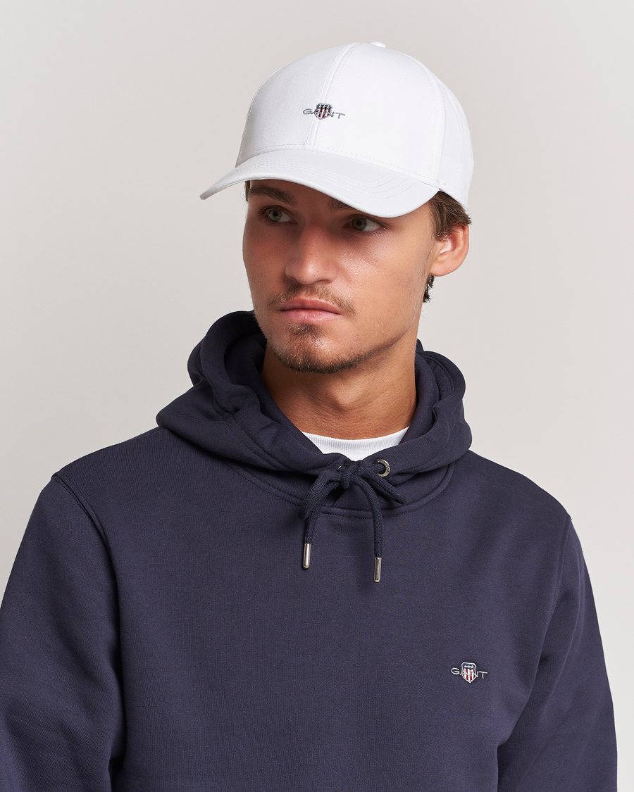 Herre | Tilbehør | GANT | High Cotton Twill Cap White