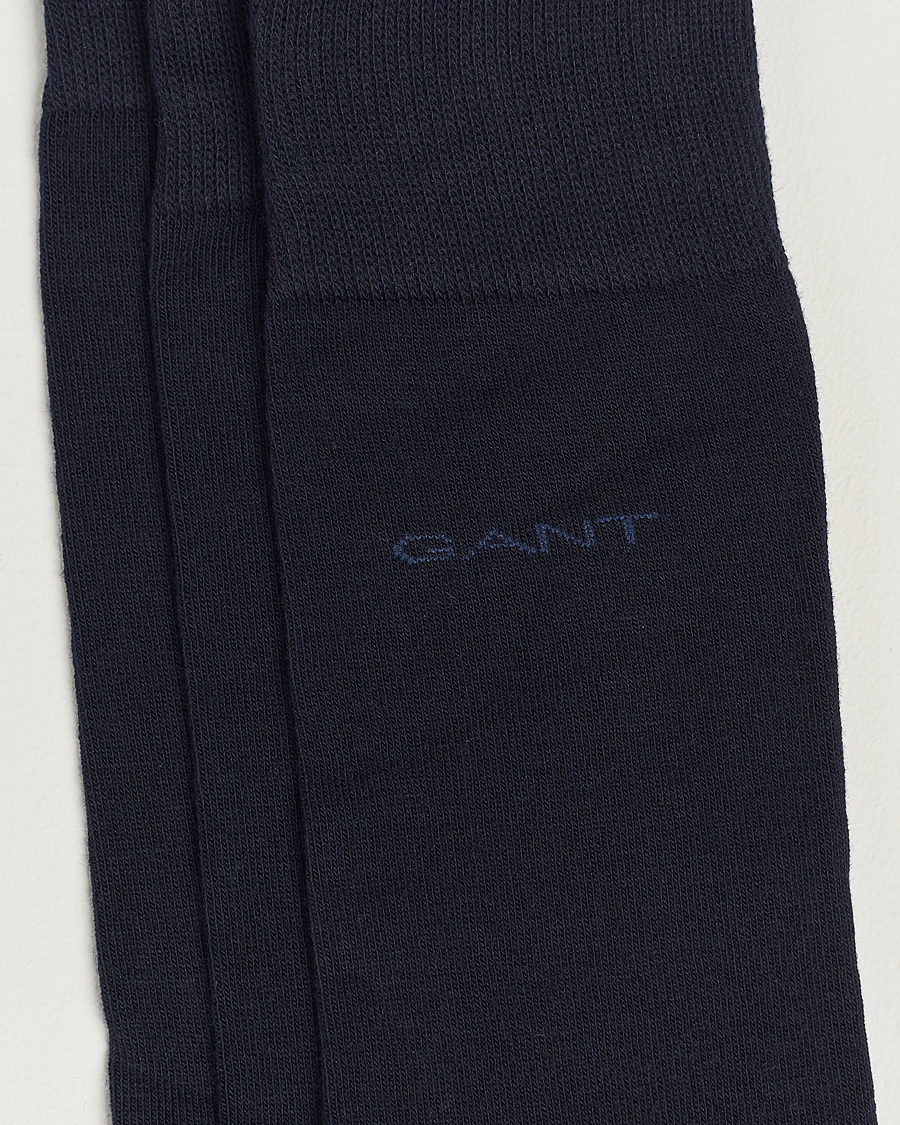 Herre | Almindelige sokker | GANT | 3-Pack Cotton Socks Marine