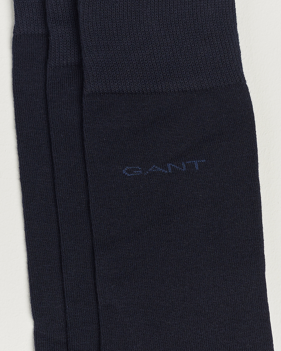 Herre | Undertøj | Gant | 3-Pack Cotton Socks Marine