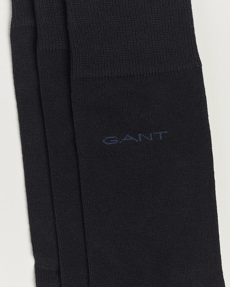 Herre |  | GANT | 3-Pack Cotton Socks Black