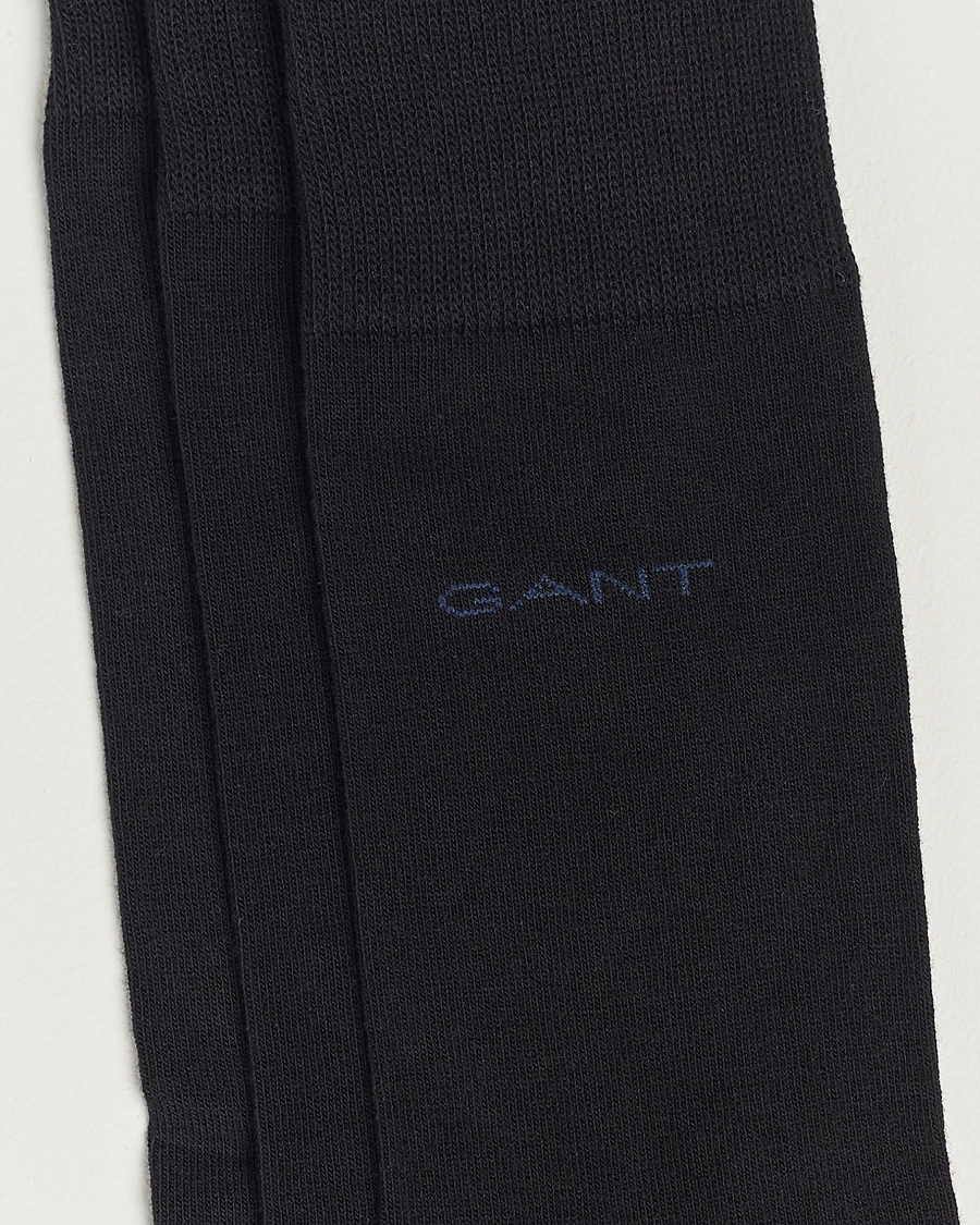 Herre | Undertøj | GANT | 3-Pack Cotton Socks Black