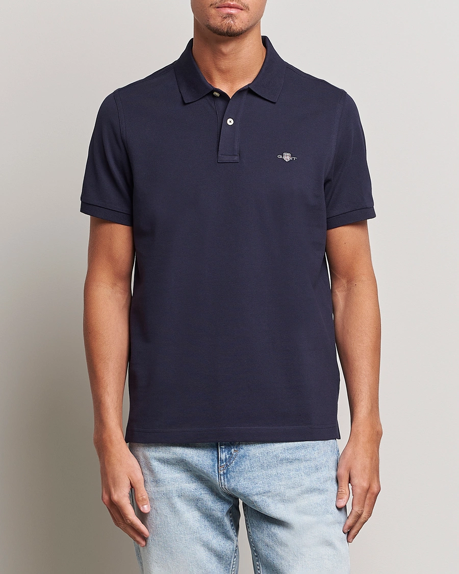 Herre | Polotrøjer | GANT | The Original Polo Evening Blue