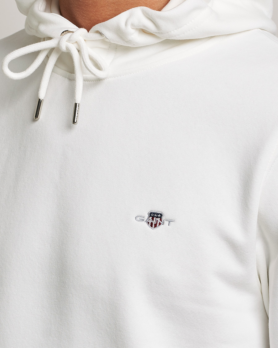 Herre | Trøjer | GANT | Original Shield Logo Hoodie Eggshell