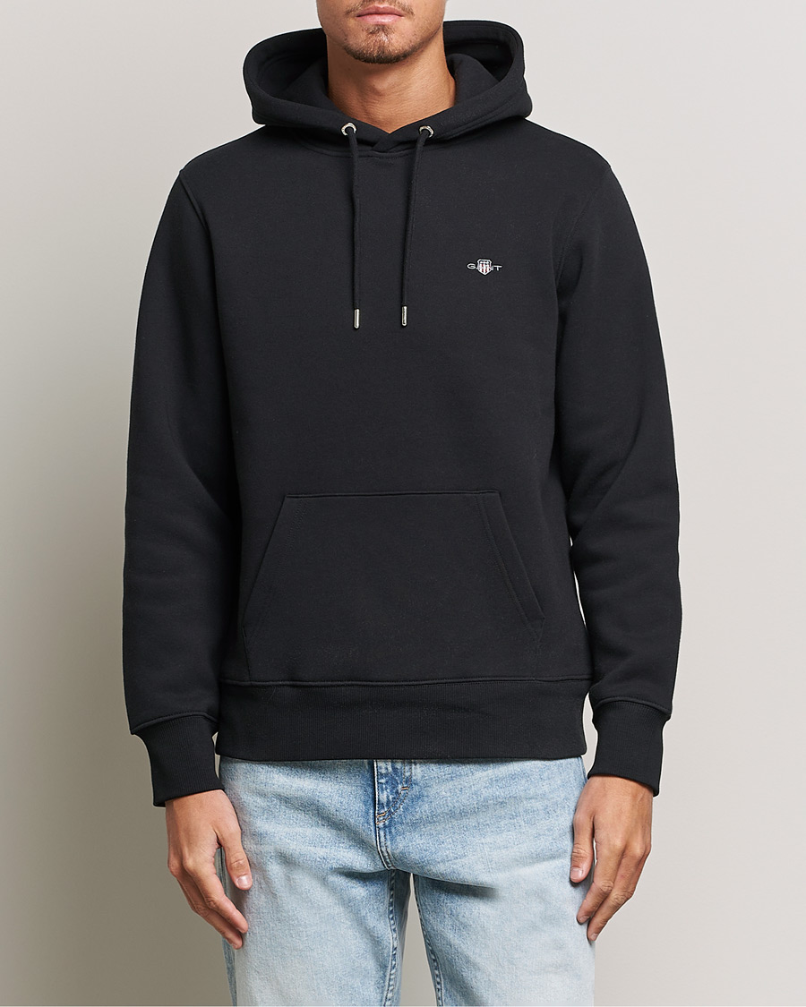 Herre | Trøjer | Gant | Original Shield Logo Hoodie Black