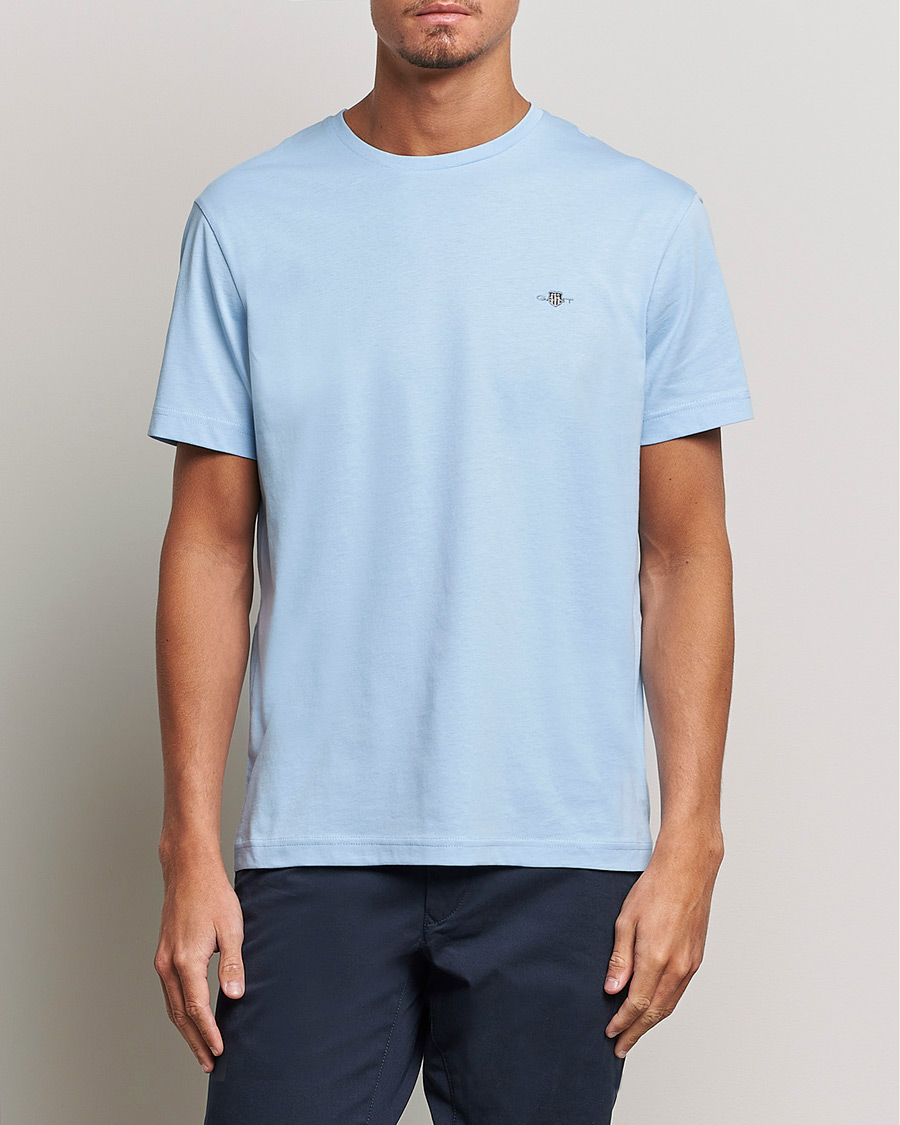 Herre |  | GANT | The Original Solid T-Shirt Capri Blue