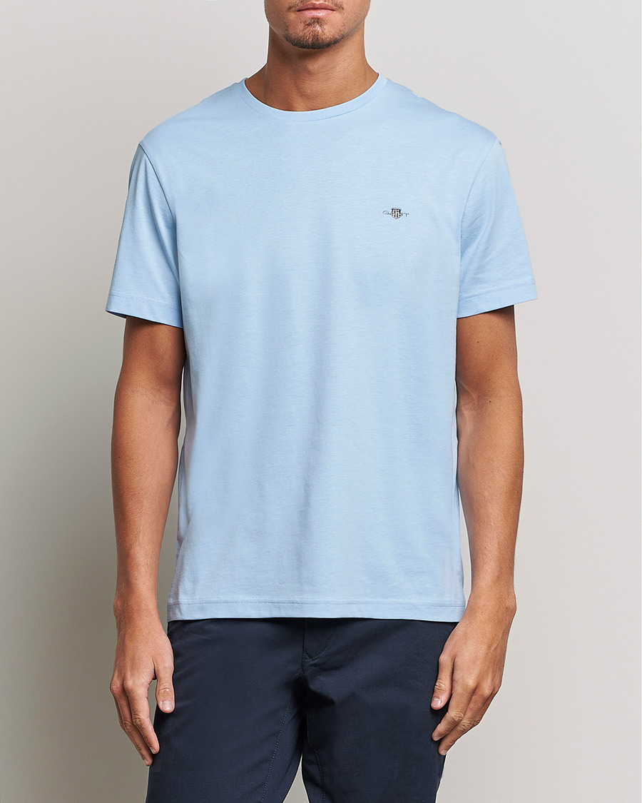 Herre | Kortærmede t-shirts | GANT | The Original Solid T-Shirt Capri Blue