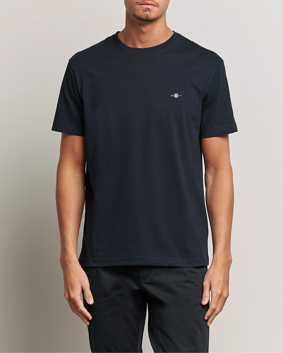 Herre | Sorte t-shirts | GANT | The Original Solid T-Shirt Black