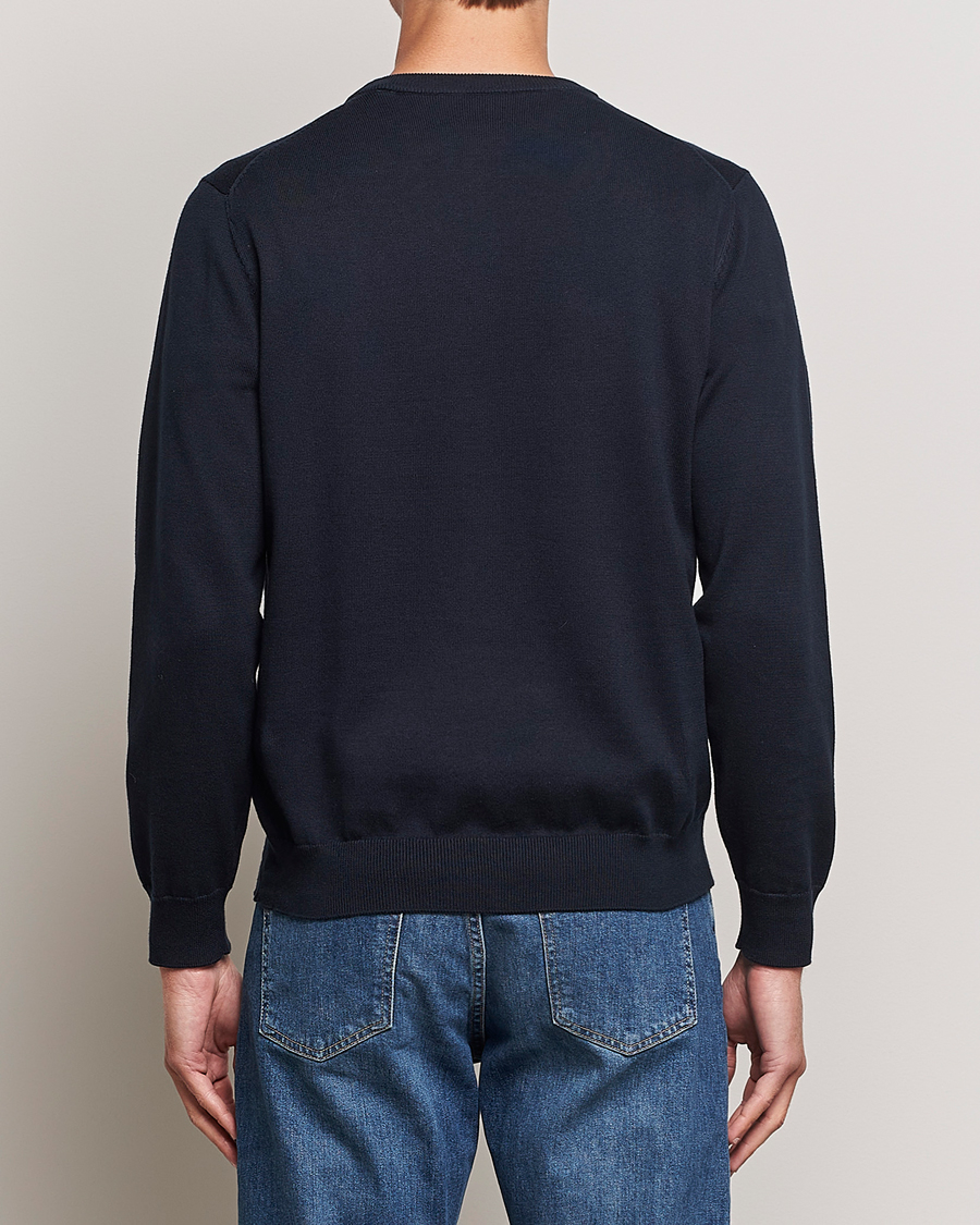 Herre | Trøjer | Gant | Classic Cotton Crew Neck Evening Blue