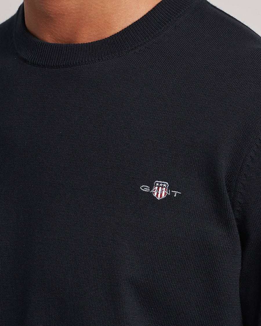 Herre | Trøjer | Gant | Classic Cotton Crew Neck Black