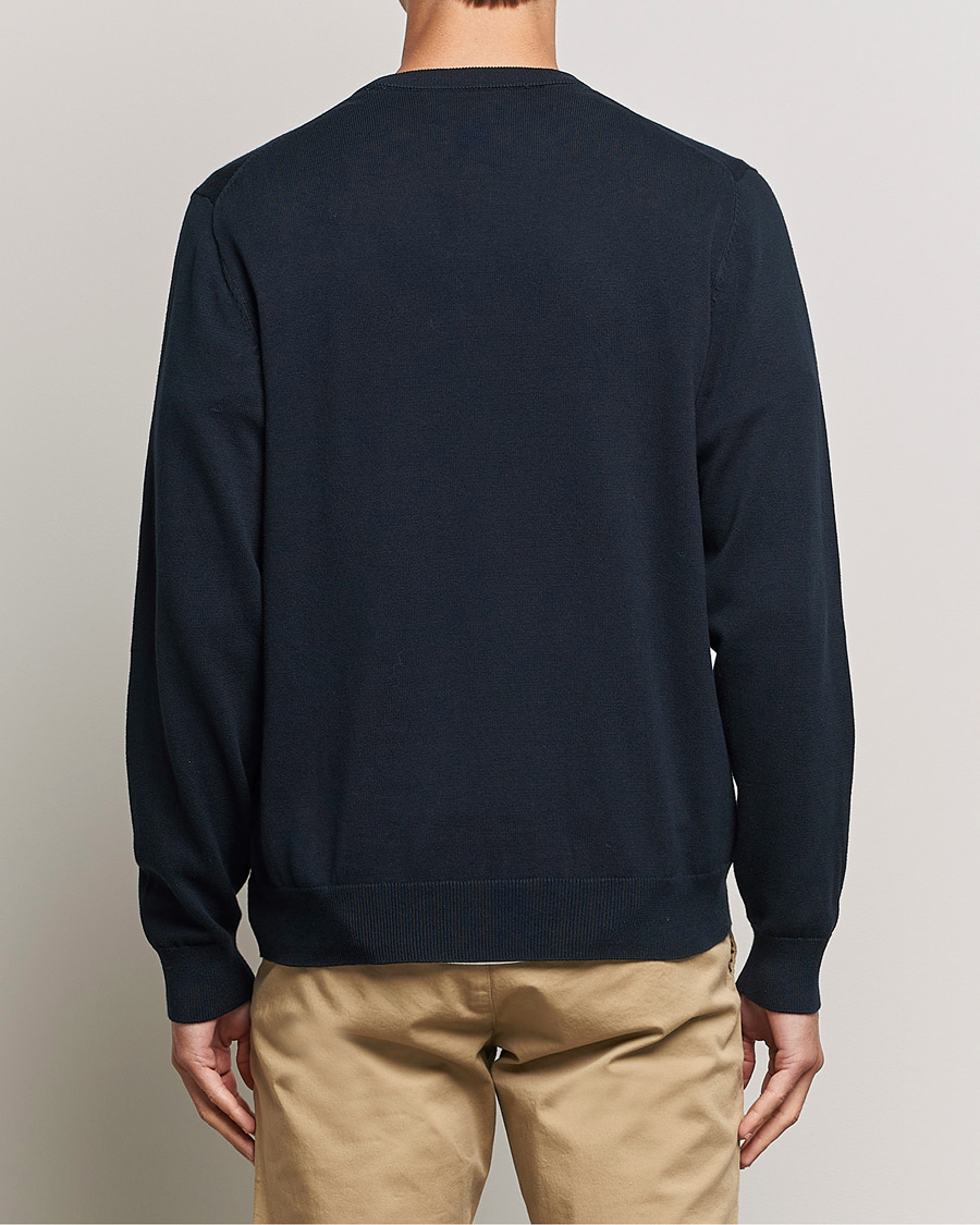 Herre | Trøjer | Gant | Classic Cotton V-Neck Evening Blue