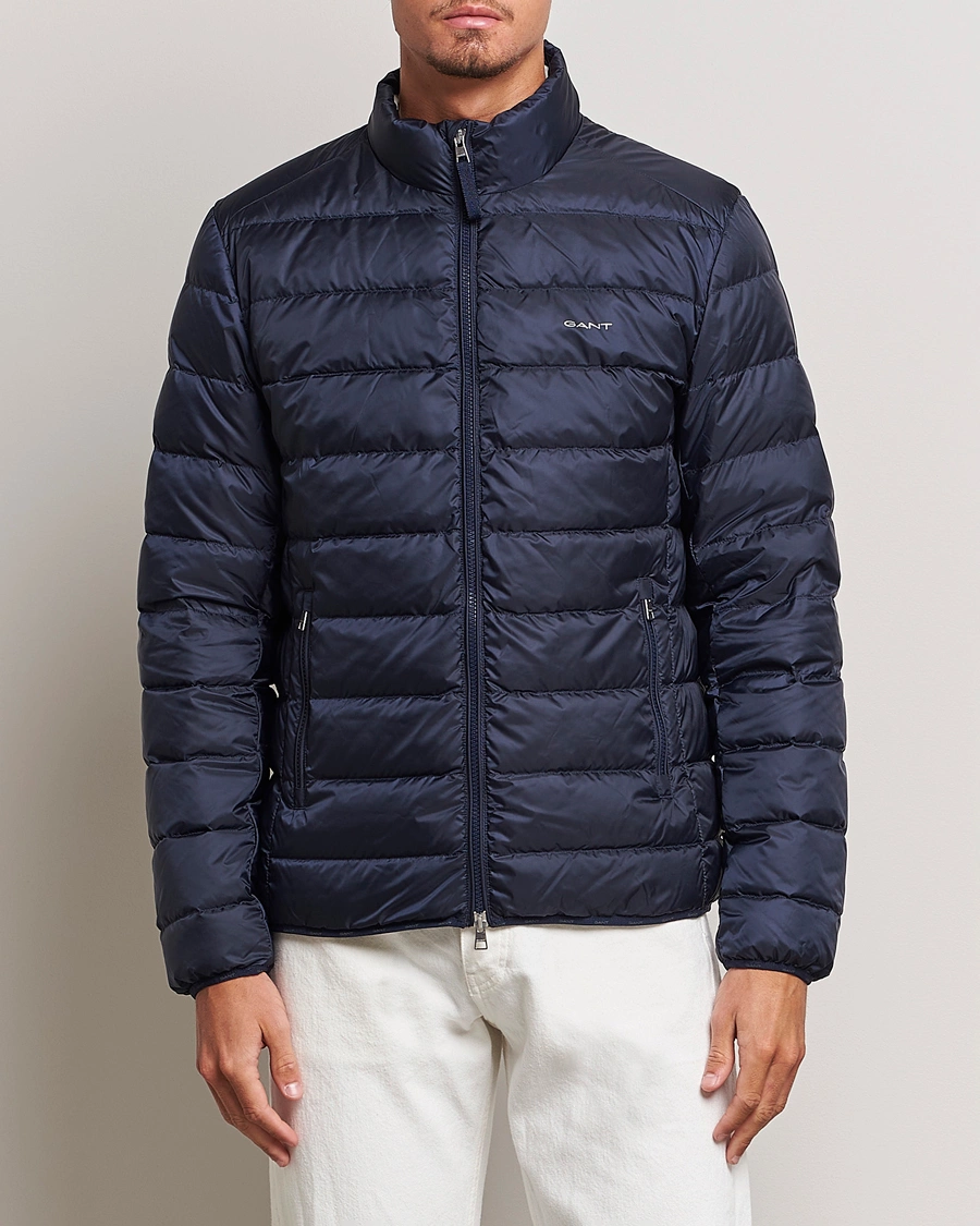 Herr | Klassiska jackor | GANT | The Light Down Jacket Evening Blue