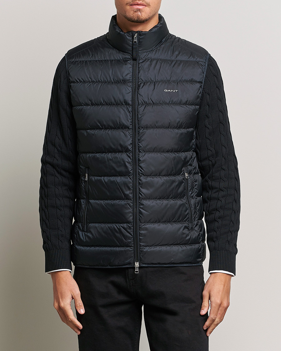 Herre | Klassiske jakker | GANT | The Light Down Gilet Black