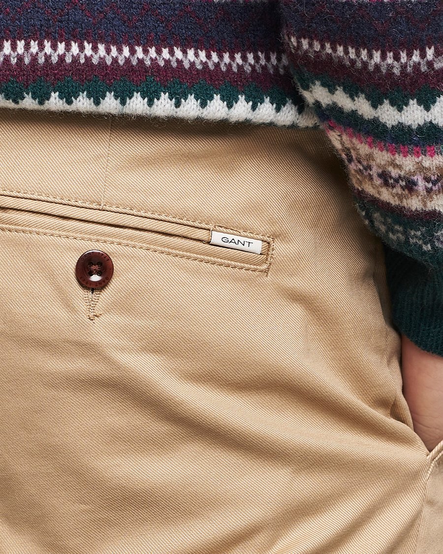 Herre | Bukser | GANT | Slim Fit Tech Prep Chino Dark Khaki