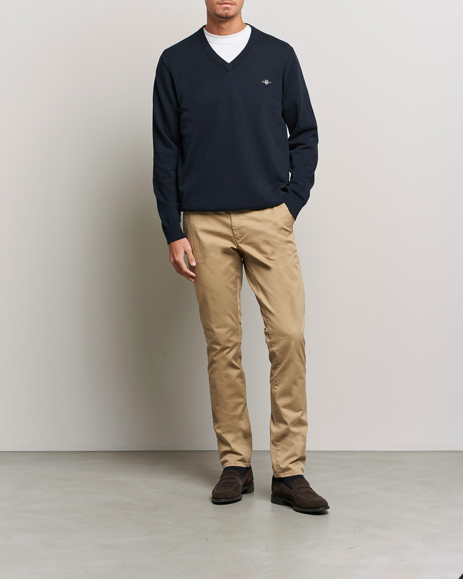 Herre |  | GANT | Slim Fit Twill Chino Dark Khaki