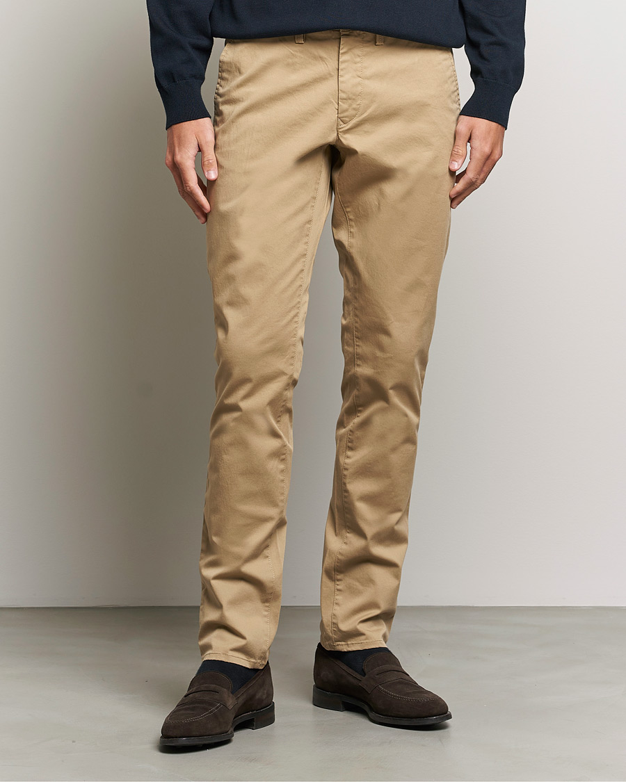 Men | GANT | GANT | Slim Fit Twill Chino Dark Khaki