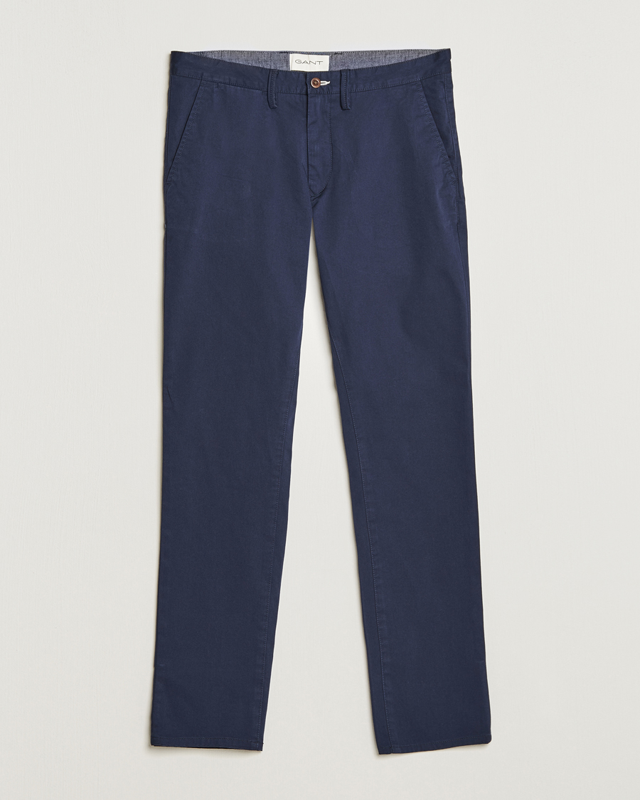 Herre | Chinos | GANT | Slim Fit Twill Chino Marine