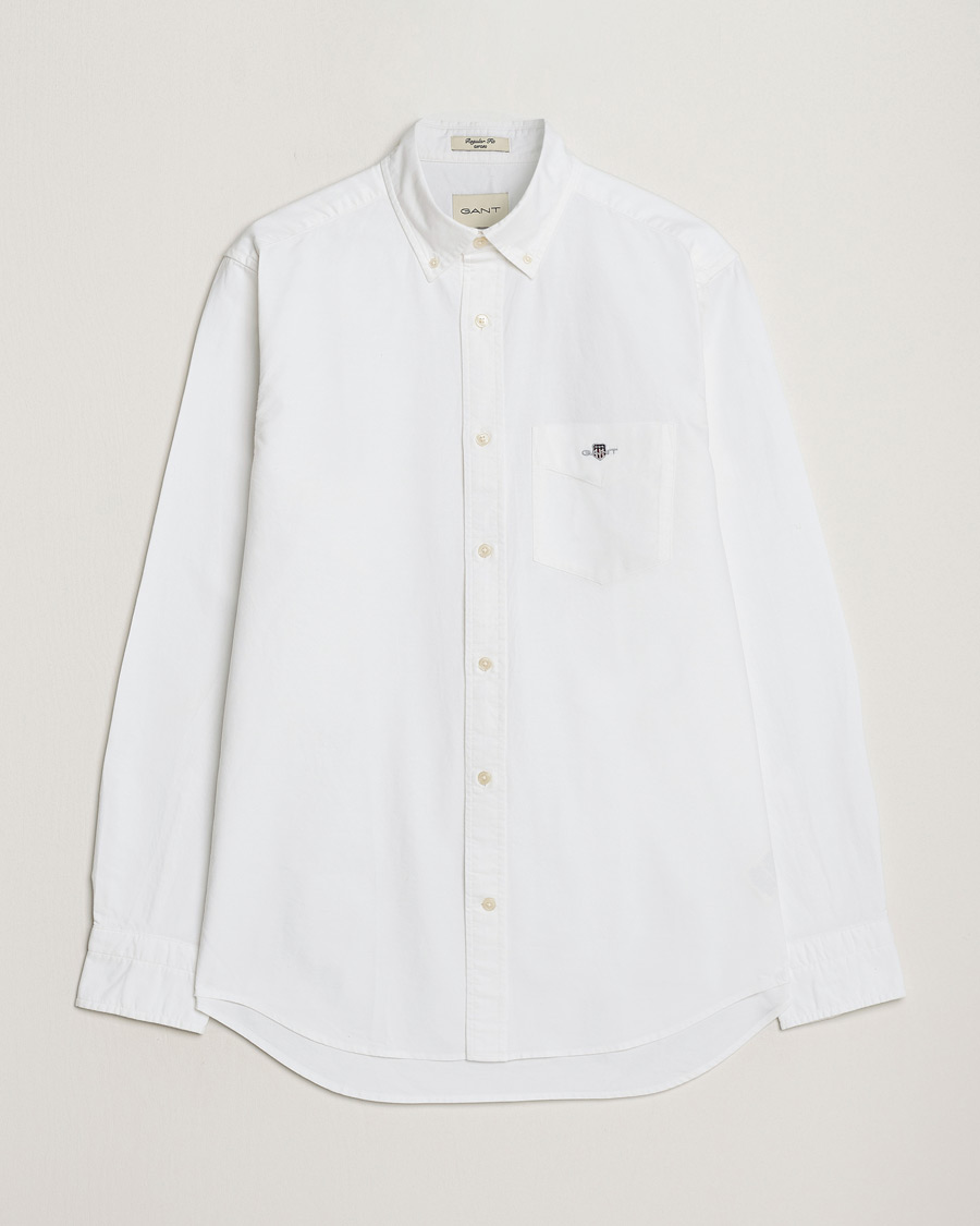 Herre | Skjorter | Gant | Regular Fit Oxford Shirt White