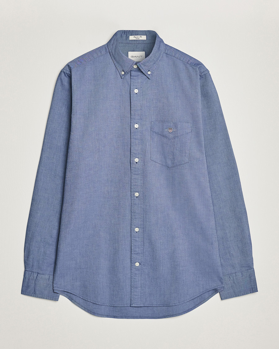 Herre | Skjorter | Gant | Regular Fit Oxford Shirt Persian Blue