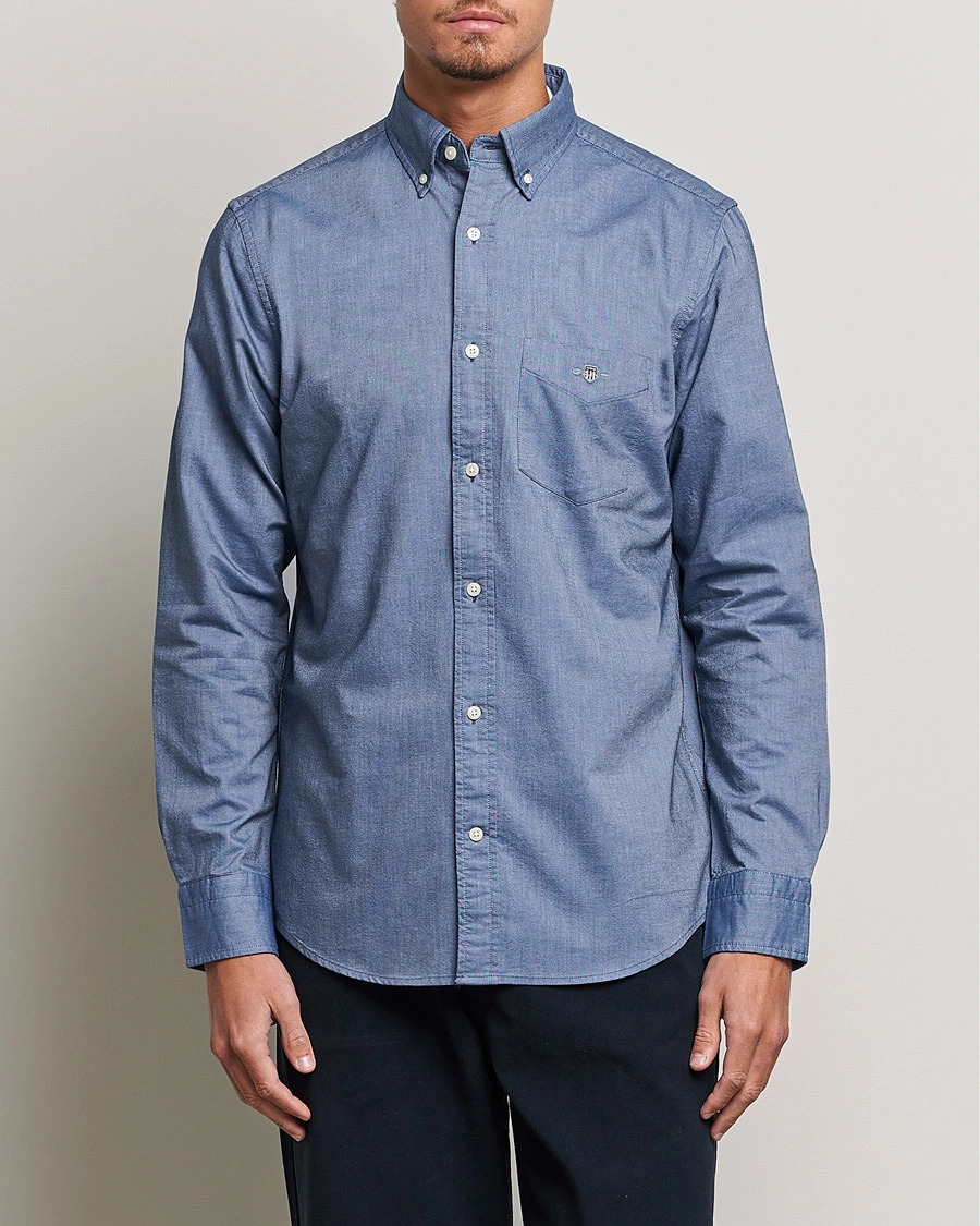 Herre | GANT | GANT | Regular Fit Oxford Shirt Persian Blue