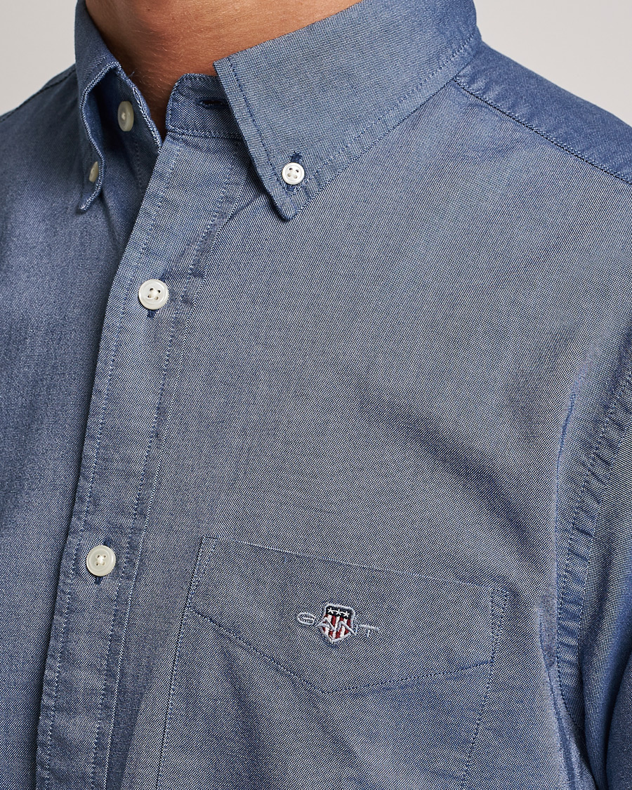 Herre | Skjorter | Gant | Regular Fit Oxford Shirt Persian Blue