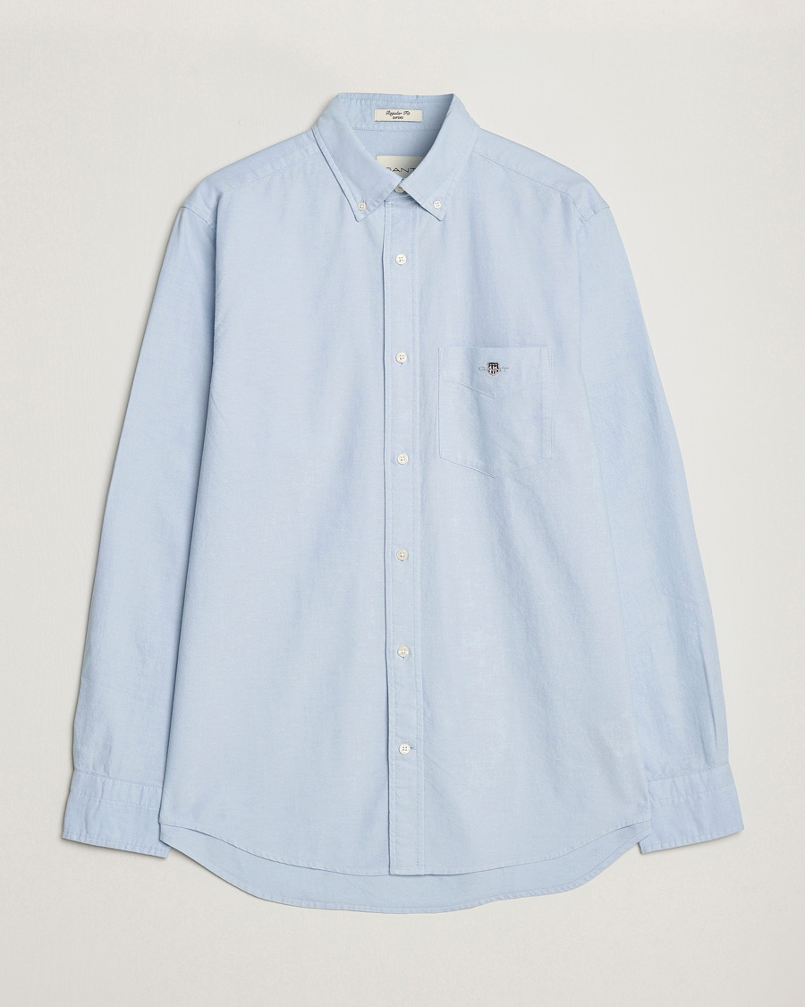Herre | Skjorter | GANT | Regular Fit Oxford Shirt Light Blue
