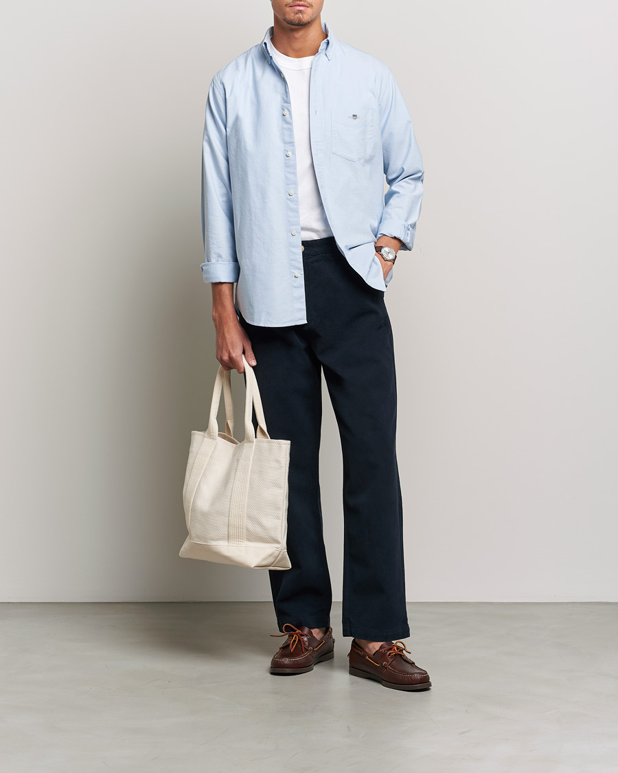 Herre | Skjorter | GANT | Regular Fit Oxford Shirt Light Blue