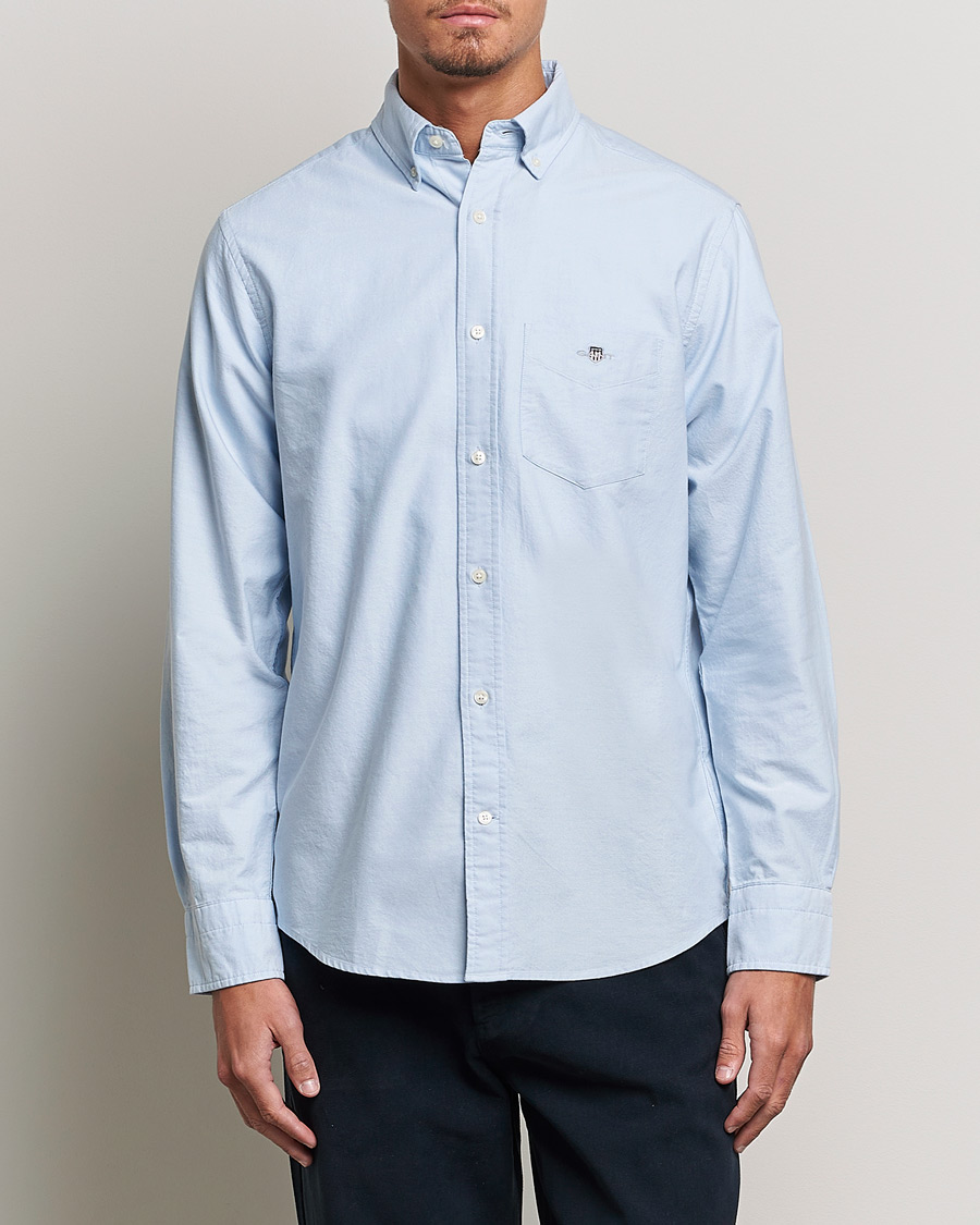 Herre | GANT | GANT | Regular Fit Oxford Shirt Light Blue
