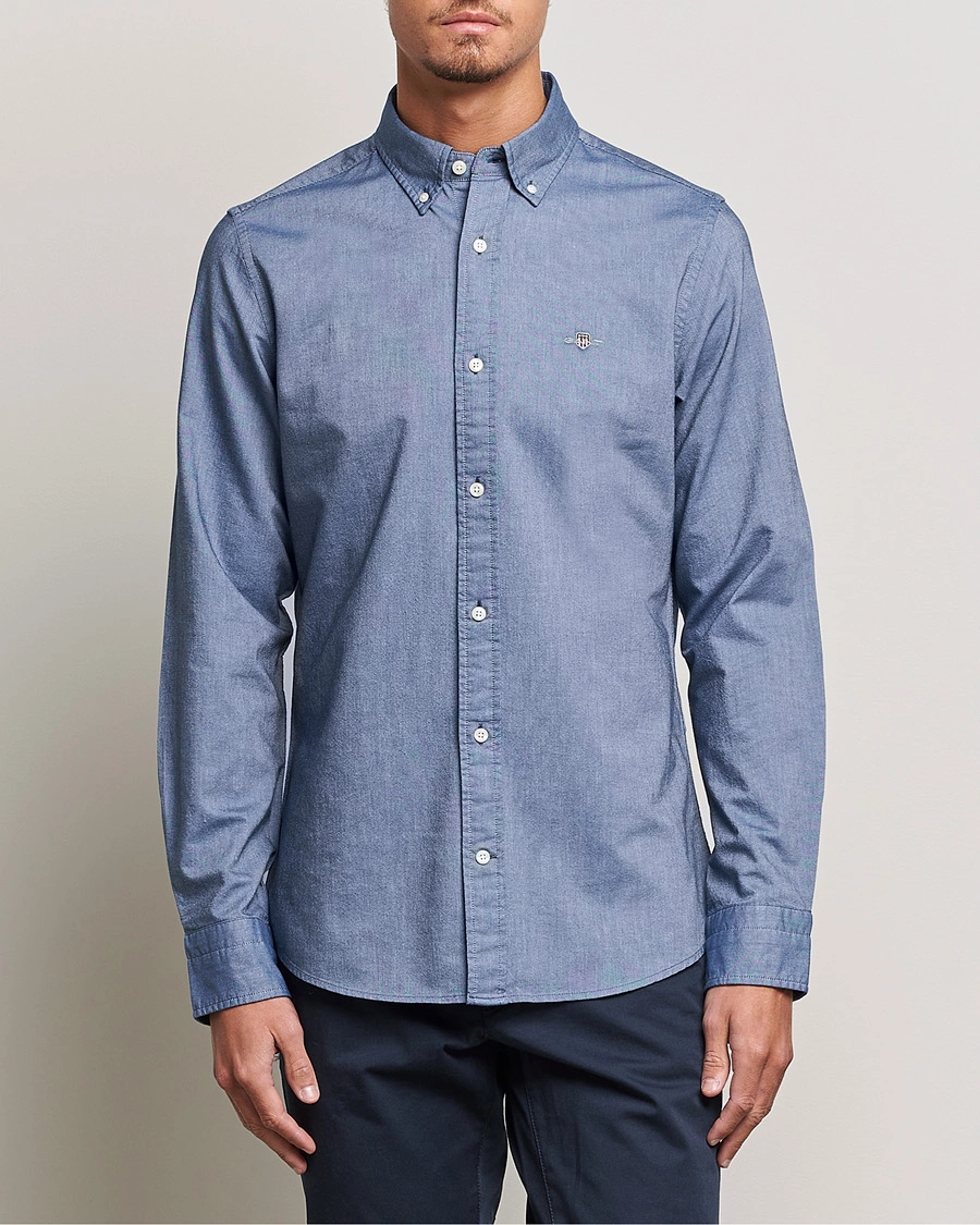 Herre | Casual | GANT | Slim Fit Oxford Shirt Persian Blue