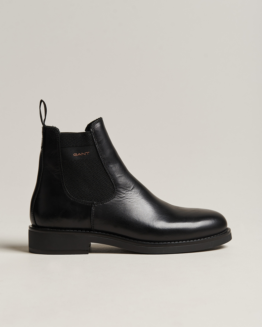Herre | GANT Prepdale Leather Chelsea Boot Black | GANT | Prepdale Leather Chelsea Boot Black