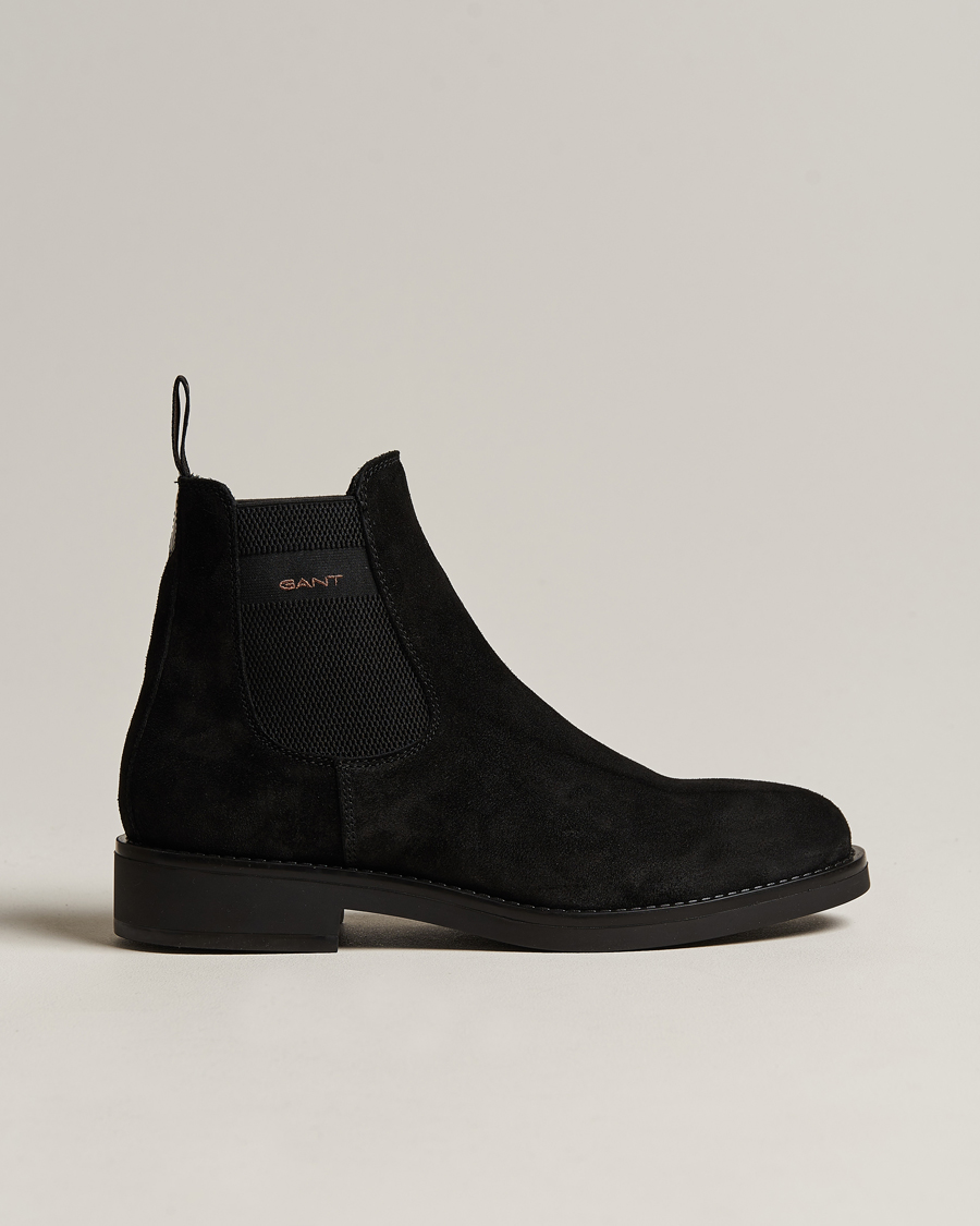 Herre | GANT Prepdale Suede Chelsea Boot Black | GANT | Prepdale Suede Chelsea Boot Black
