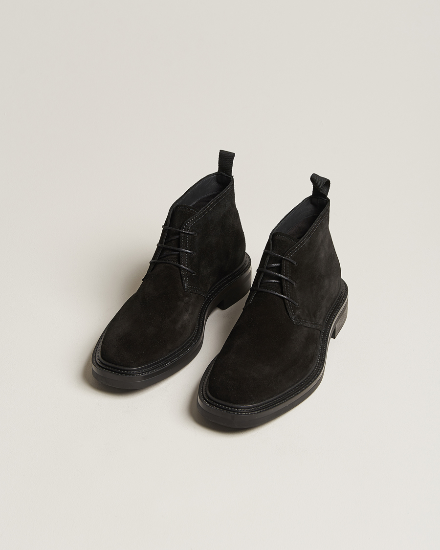 Herre | Sorte støvler | GANT | Fairwyn Suede Chukka Boot Black