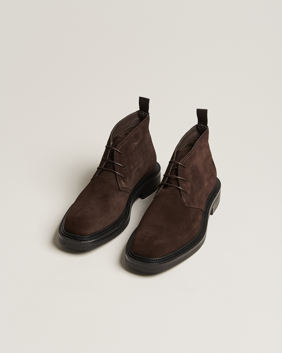 Herre | Støvler | GANT | Fairwyn Suede Chukka Boot Dark Brown