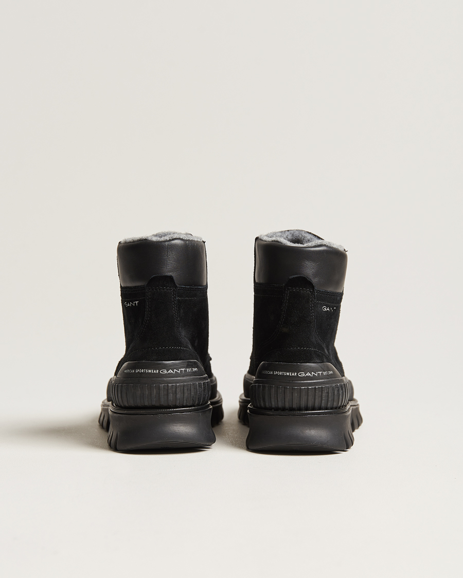 Herre | GANT Nebrada Felt Lined Suede Boot Black | GANT | Nebrada Felt Lined Suede Boot Black