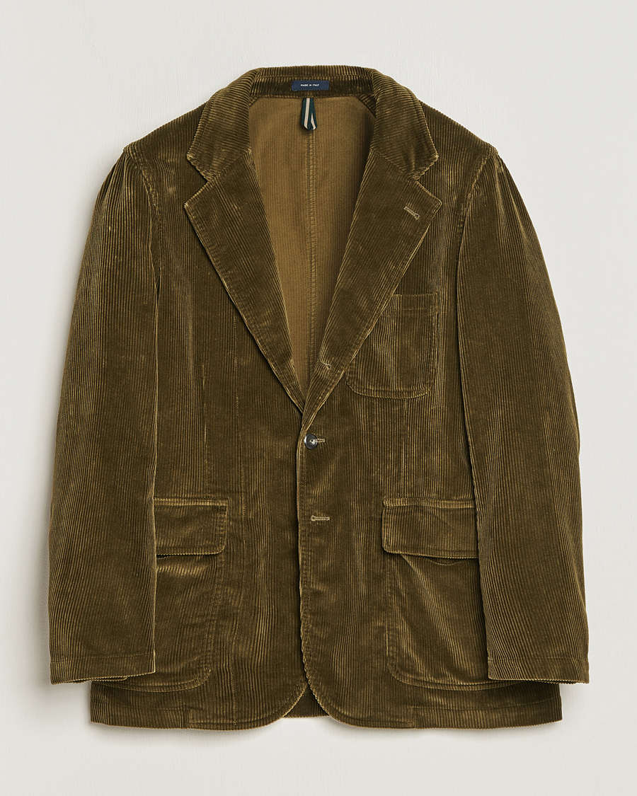 Herre | Blazere & jakker | Drake's | MKI Games Corduroy Blazer Green