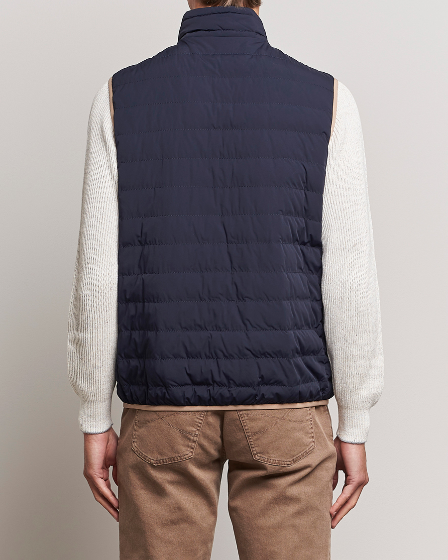 Herre | Jakker | Brunello Cucinelli | Nylon Down Vest Navy