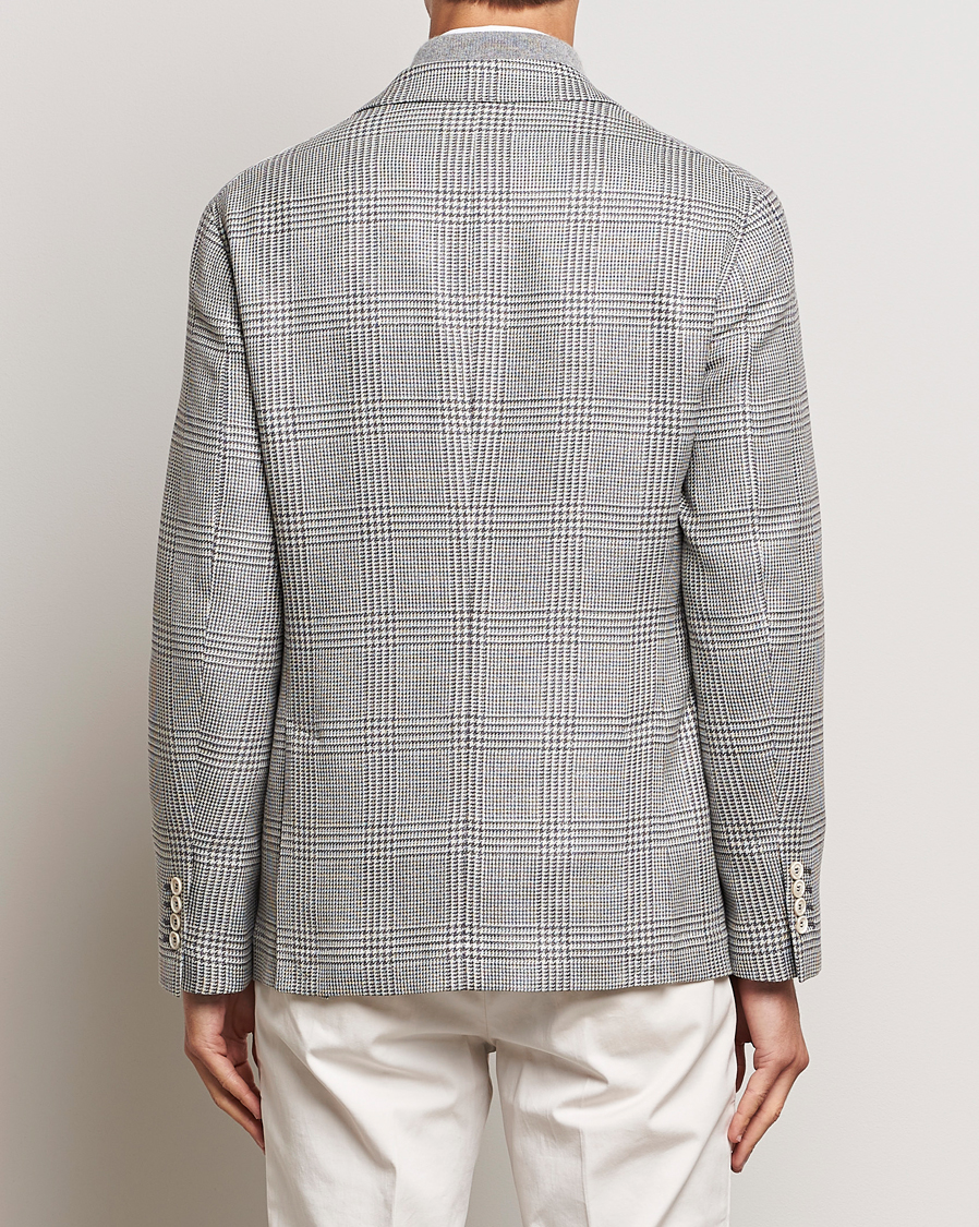 Herre | Blazere & jakker | Brunello Cucinelli | Prince Of Wales Check Blazer Pearl Grey