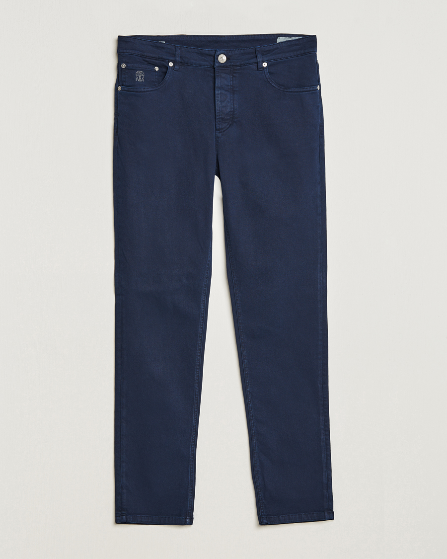 Herre |  | Brunello Cucinelli | Slim Fit Bull Denim Pants Navy