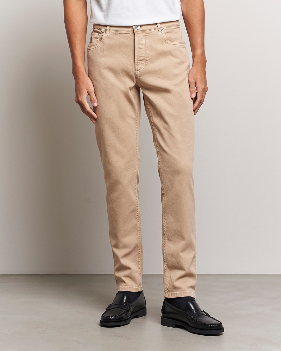 Herre | 5-pocket bukser | Brunello Cucinelli | Traditional Fit 5-Pocket Pants Beige